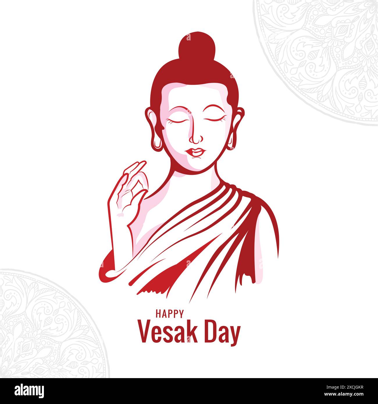 Illustration pour fond de carte de jour de vesak heureux Illustration de Vecteur