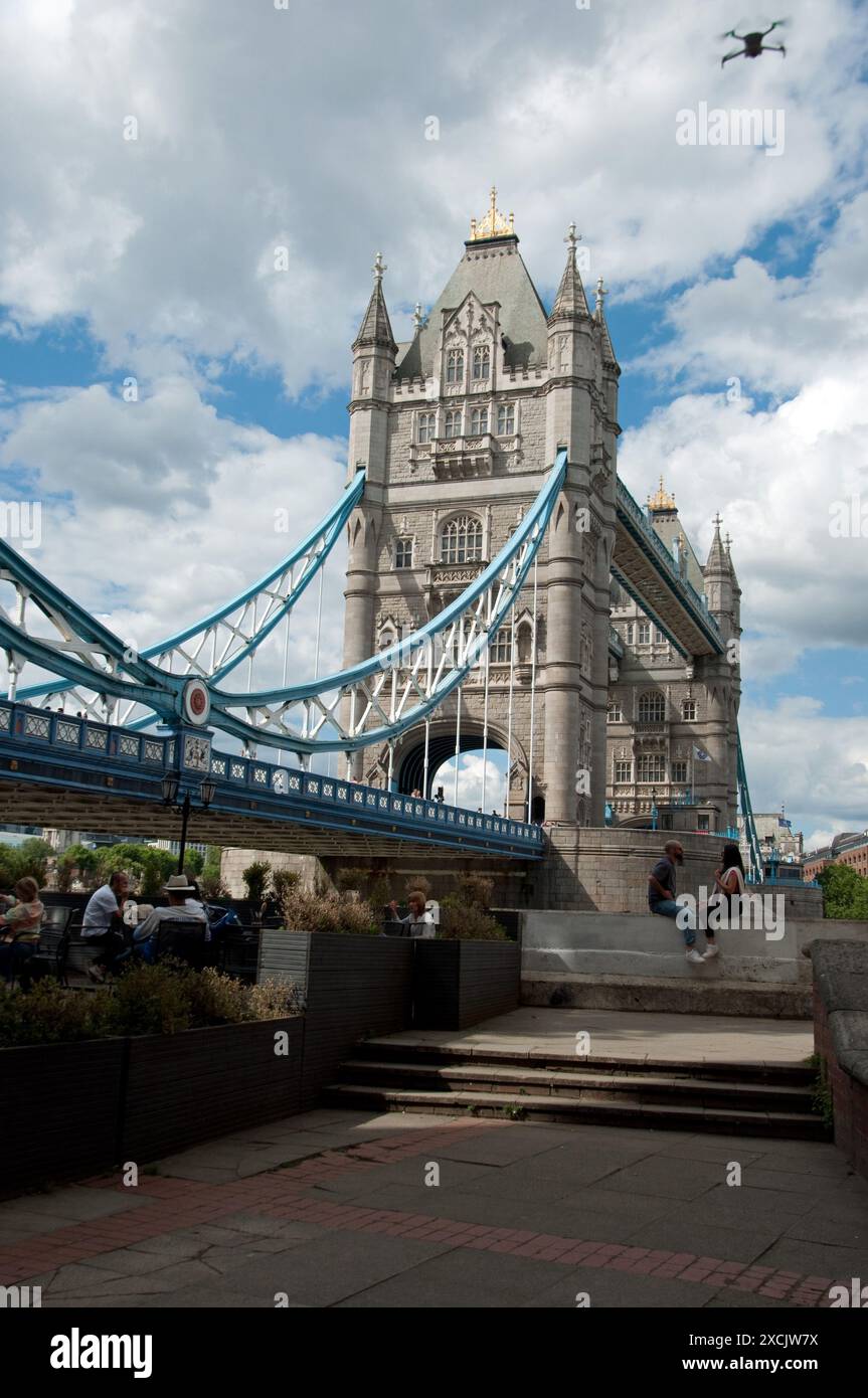 Tower Bridge, Tamise, Londres, UK Banque D'Images