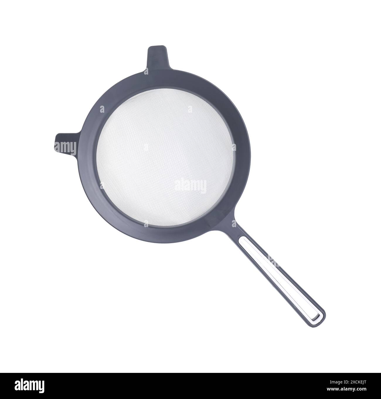 Un tamis métallique isolé sur blanc. Ustensile de cuisine Banque D'Images