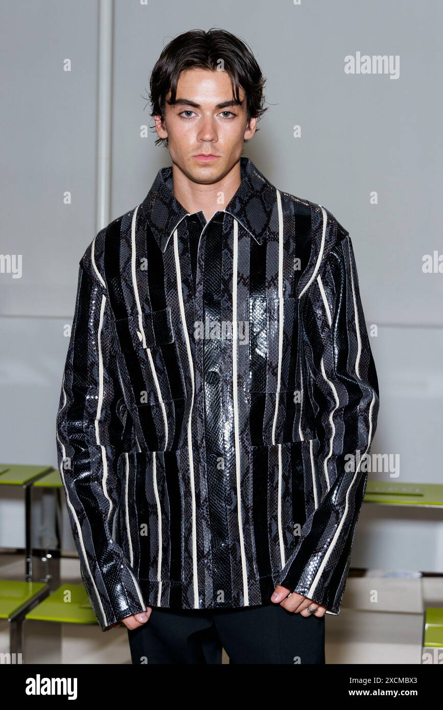 Milan, Italien. 17 juin 2024. Zack Lugo assiste au défilé GUCCI Men Spring/Summer 2025 lors de la Fashion week de Milan Menswear le 2024 juin - Milan, Italie 17/06/2024 crédit : dpa/Alamy Live News Banque D'Images