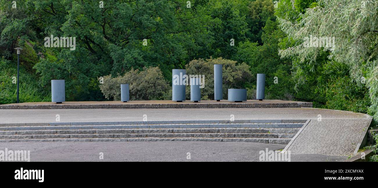 Mémorial de Westerplatte à Gdansk, Pologne Banque D'Images