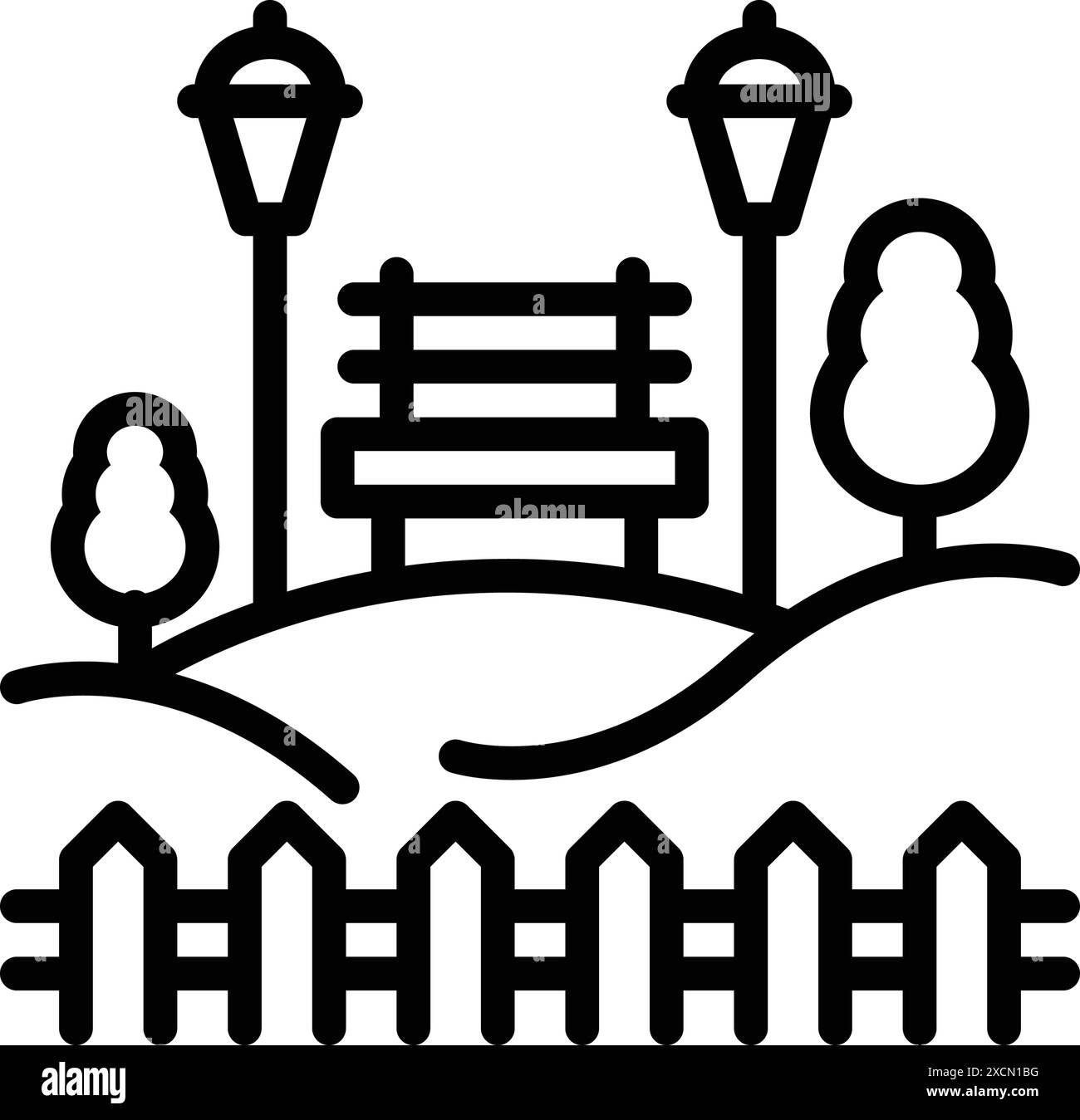 Icône pour jardin, garth Illustration de Vecteur