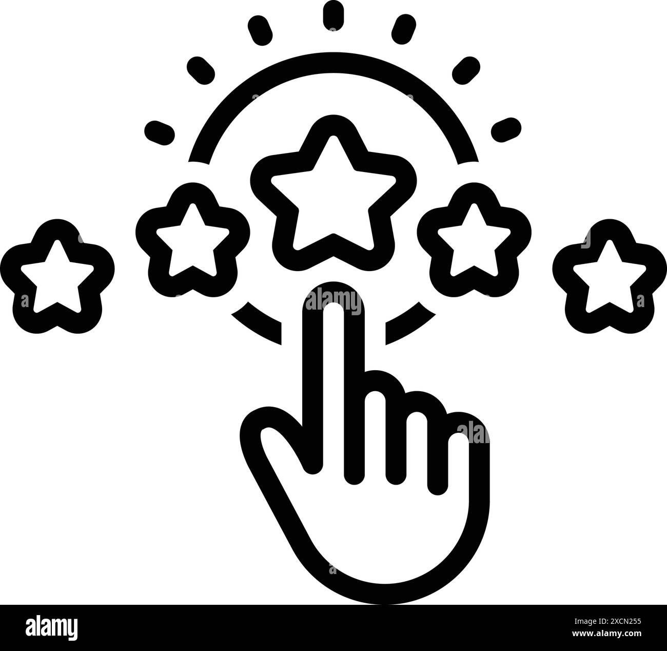 Icône de rate, Review Illustration de Vecteur