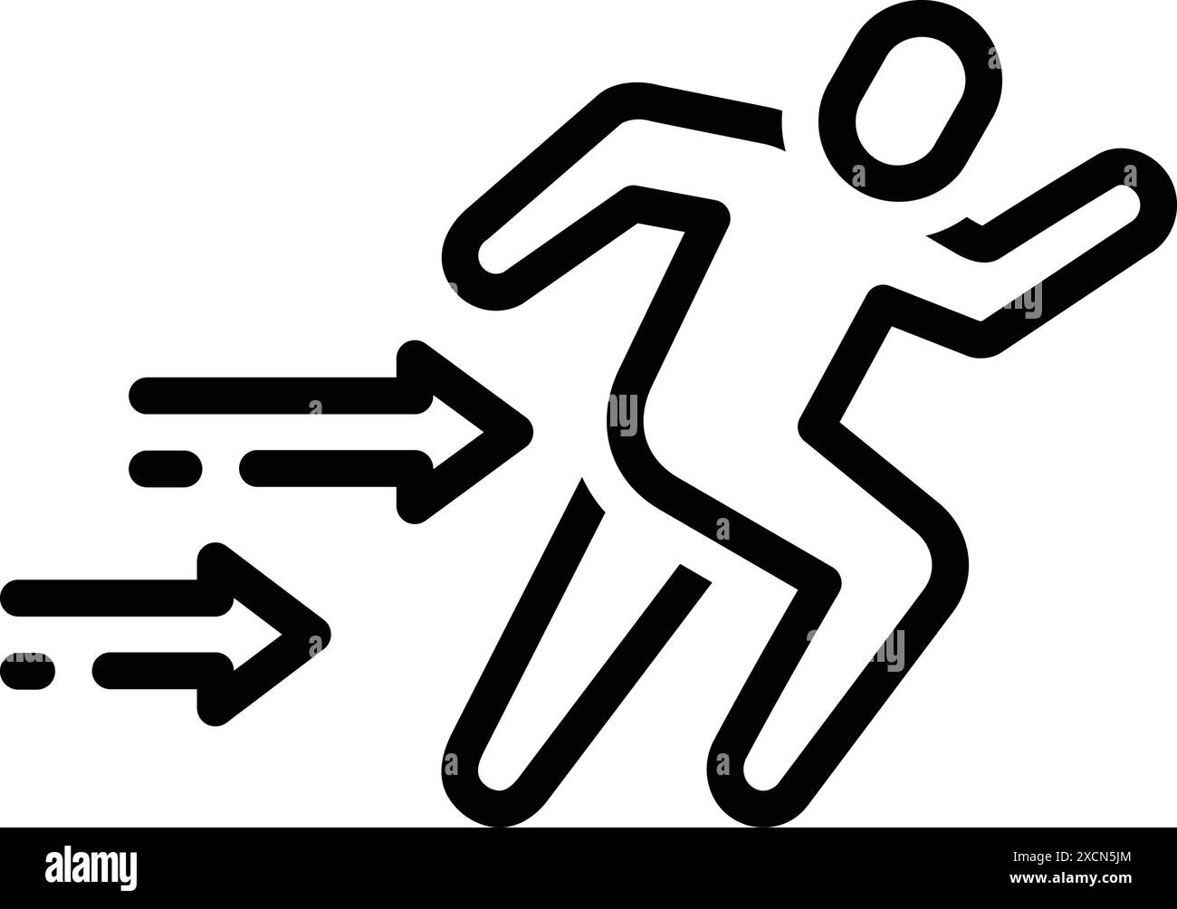 Icône pour sprint, run Illustration de Vecteur