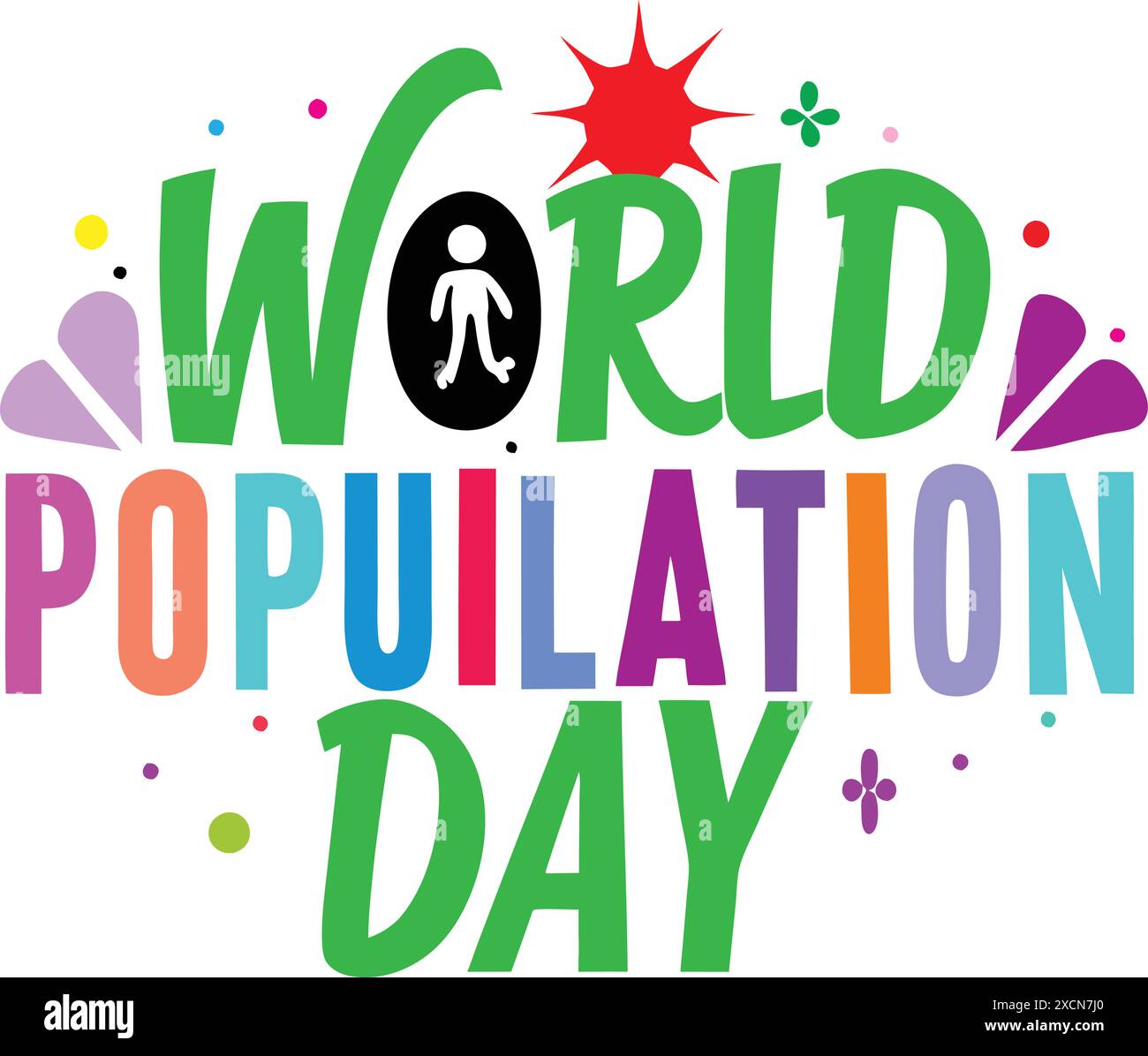 Illustration vectorielle de la Journée mondiale de la population Illustration de Vecteur