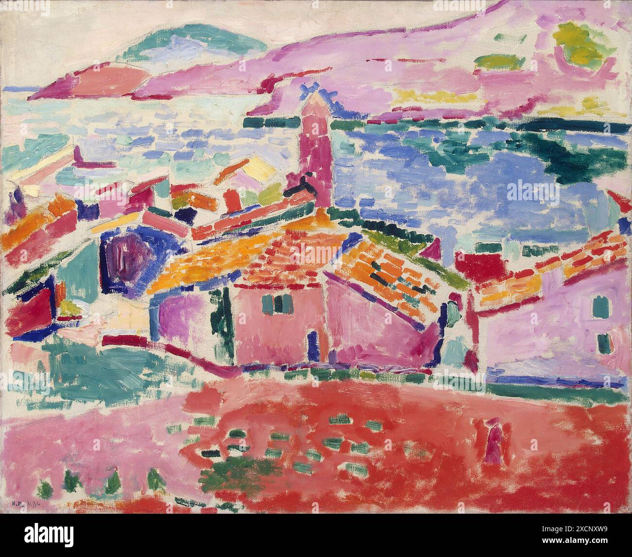 Henri Matisse (1869-1954) École française vue de Collioure vers 1905 huile sur toile (59,5 x 73 cm) Saint-Pétersbourg, Musée de l'Ermitage Banque D'Images