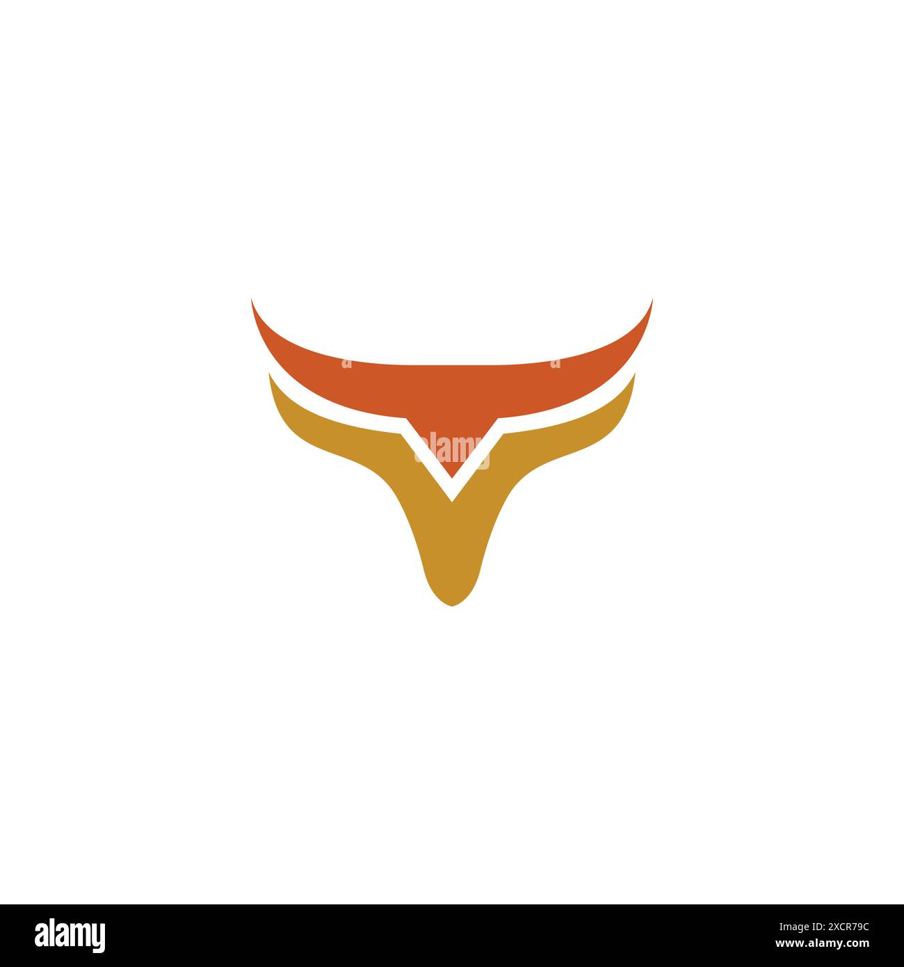 Lettre V Bull logo illustration vectorielle Illustration de Vecteur