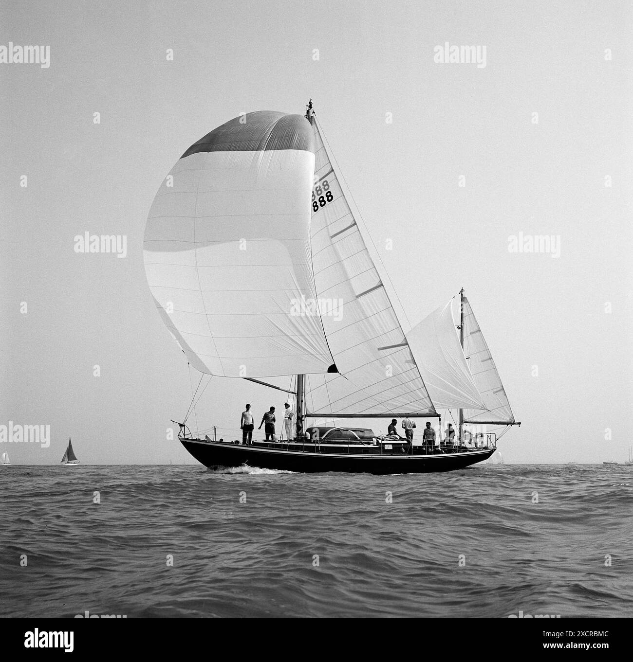 Course de yacht Fastnet 1959. Le yacht 'Raparee' Banque D'Images
