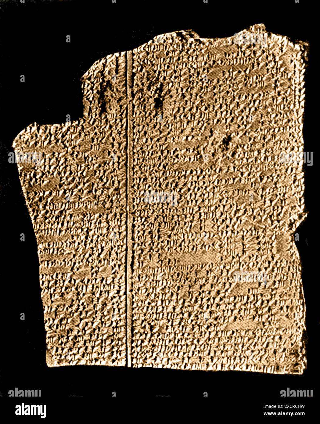 Les tablettes d'Amarna sont des archives, écrites sur des tablettes d'argile, principalement constituées de correspondance diplomatique entre l'administration égyptienne et Banque D'Images