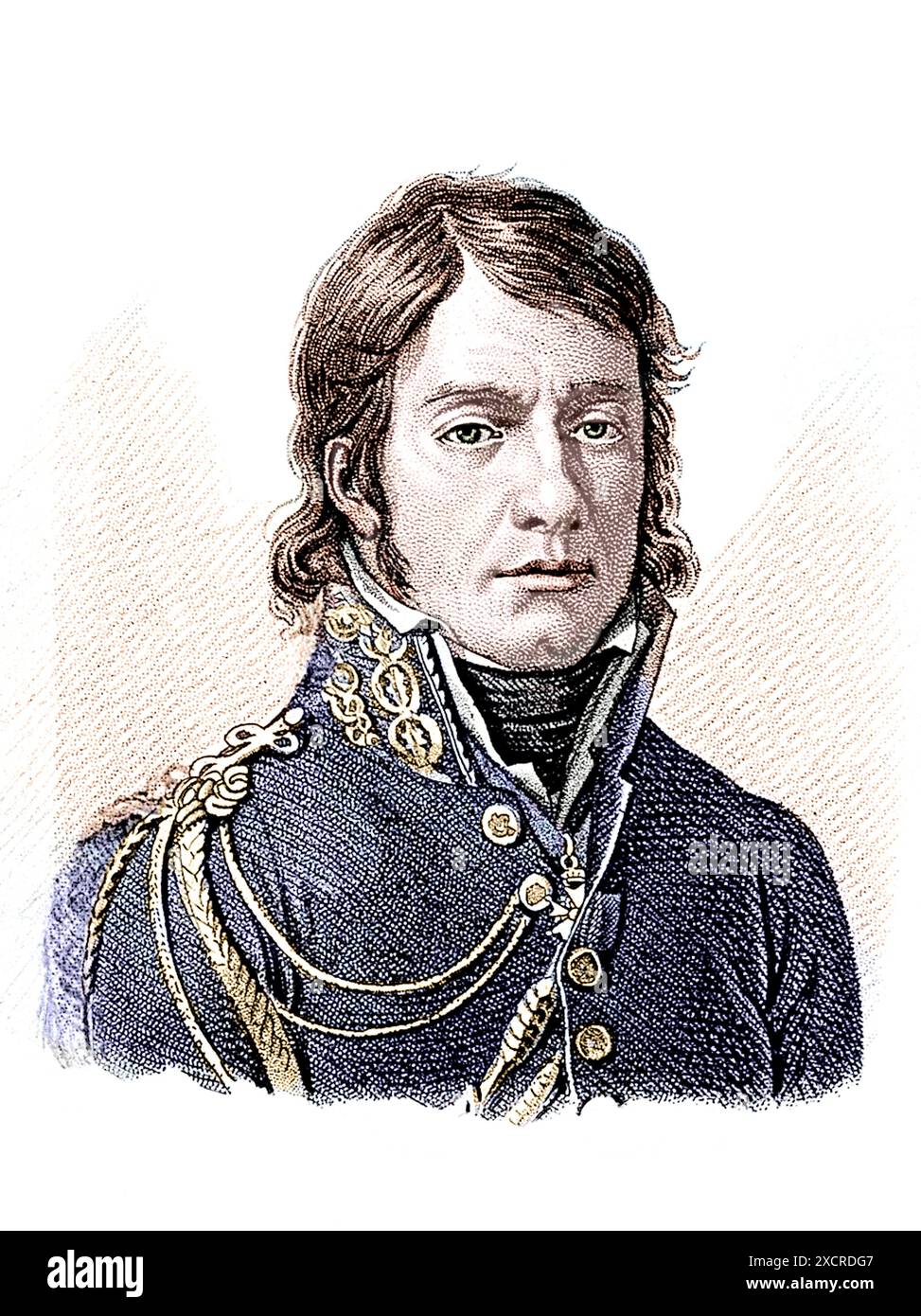 Dominique Jean Larrey (8 juillet 1766 - 25 juillet 1842) était un chirurgien français de la Grande Armée de Napoléon et un important innovateur de la médecine de champ de bataille Banque D'Images