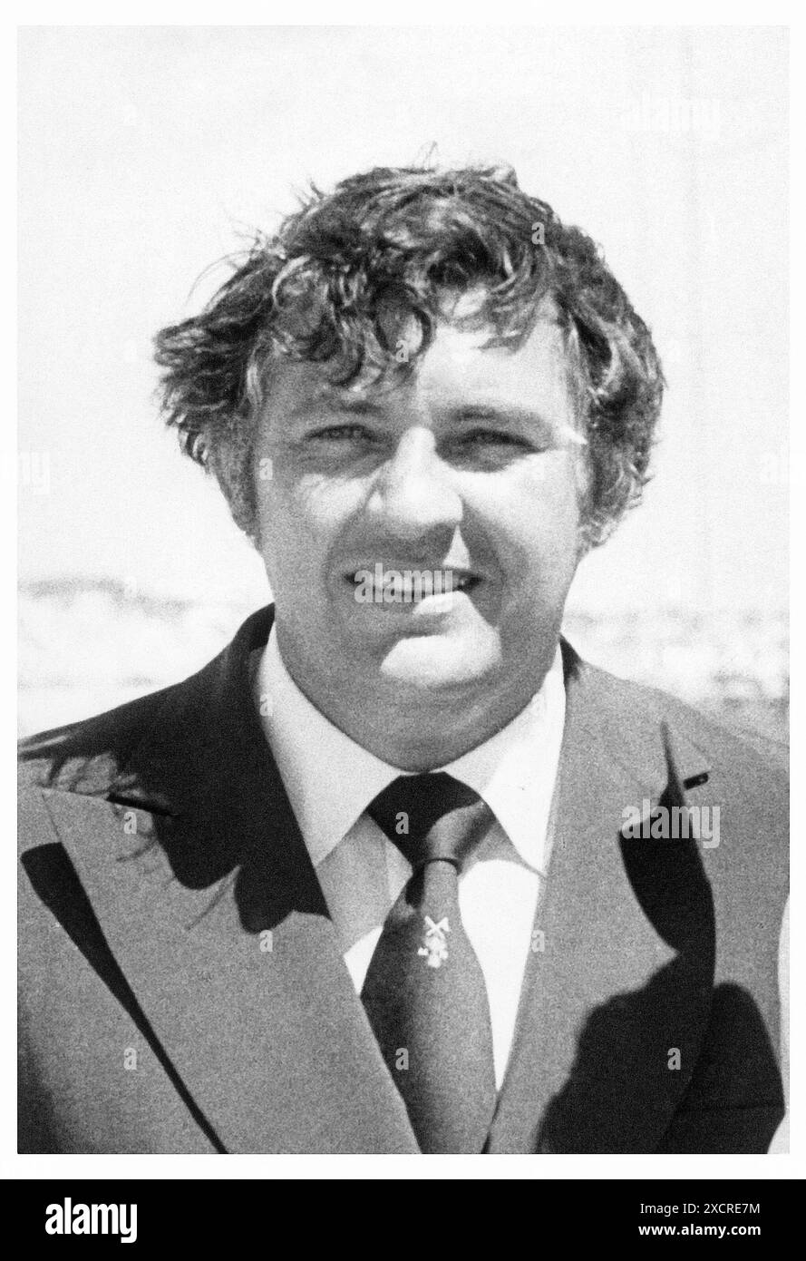 1974 : Coupe de l'America. Alan Bond, R a disputé plusieurs fois la Coupe de l’America, avant que son AUSTRALIA II de 12 mètres ne remporte le trophée Banque D'Images