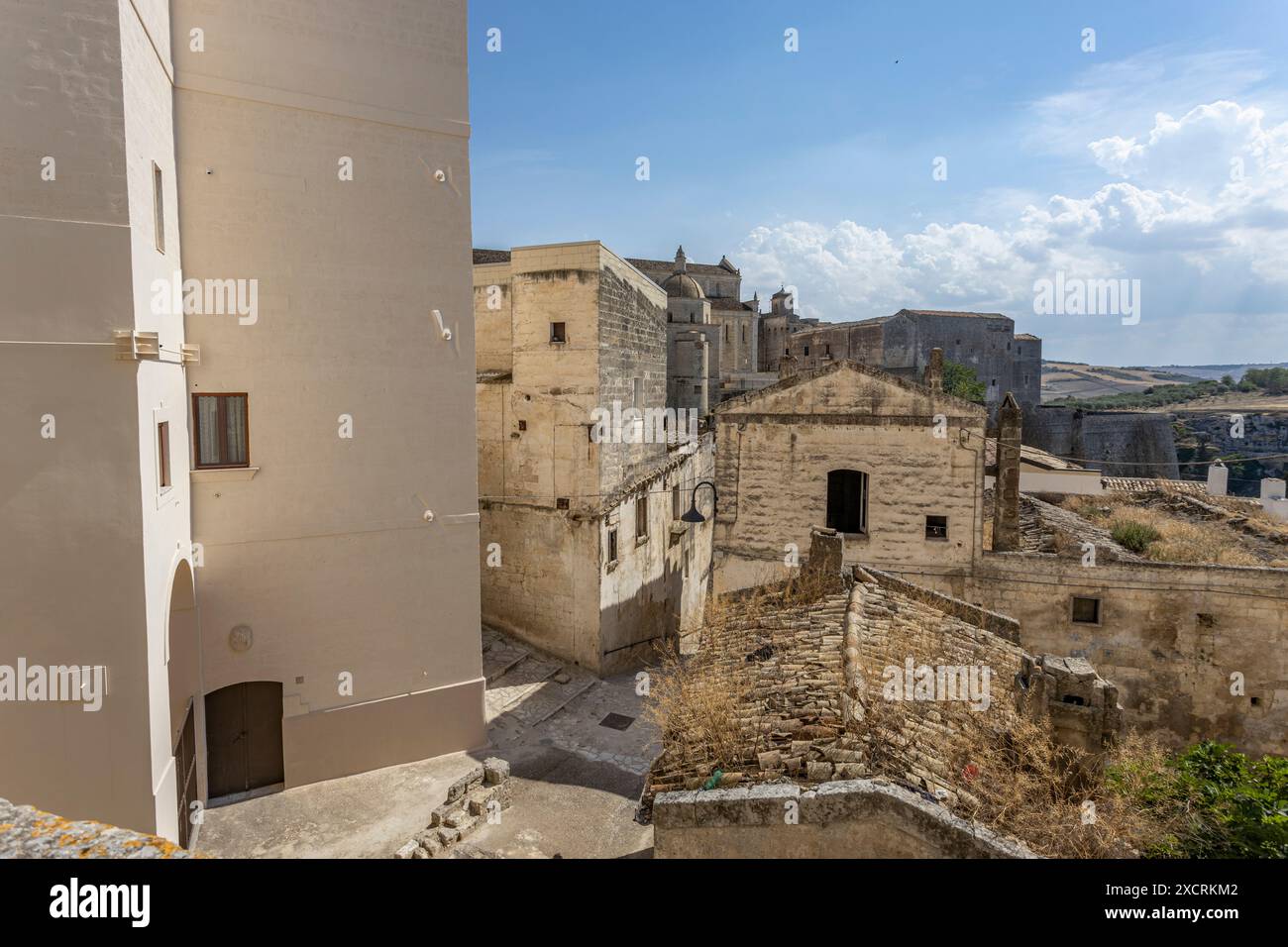 Voir le centre historique de Gravina dans les Pouilles, province de Bari, Pouilles, Italie Banque D'Images