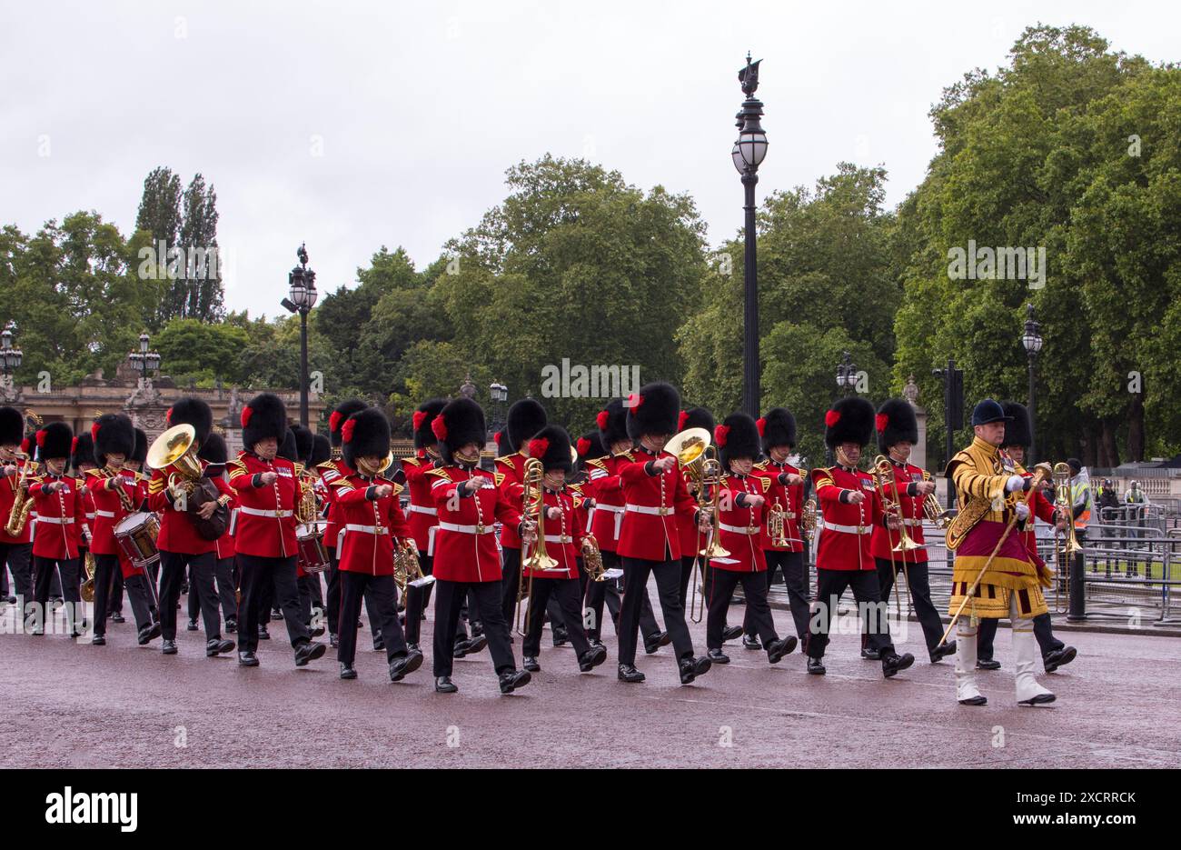 Coldstream Guards Band Marching Trooping the Colour Color The Mall ...