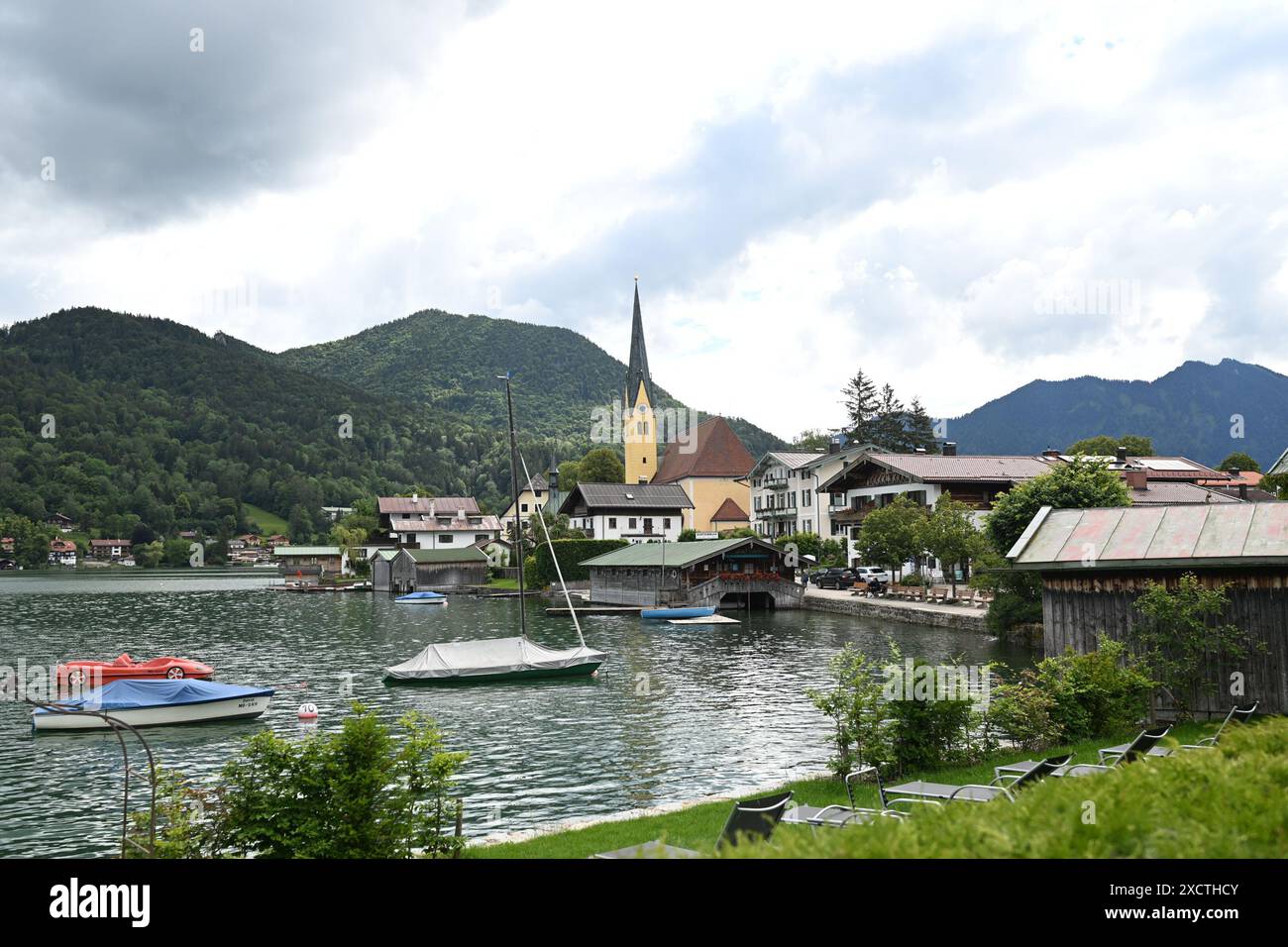 Lac Tegernsee en Bavière Banque D'Images