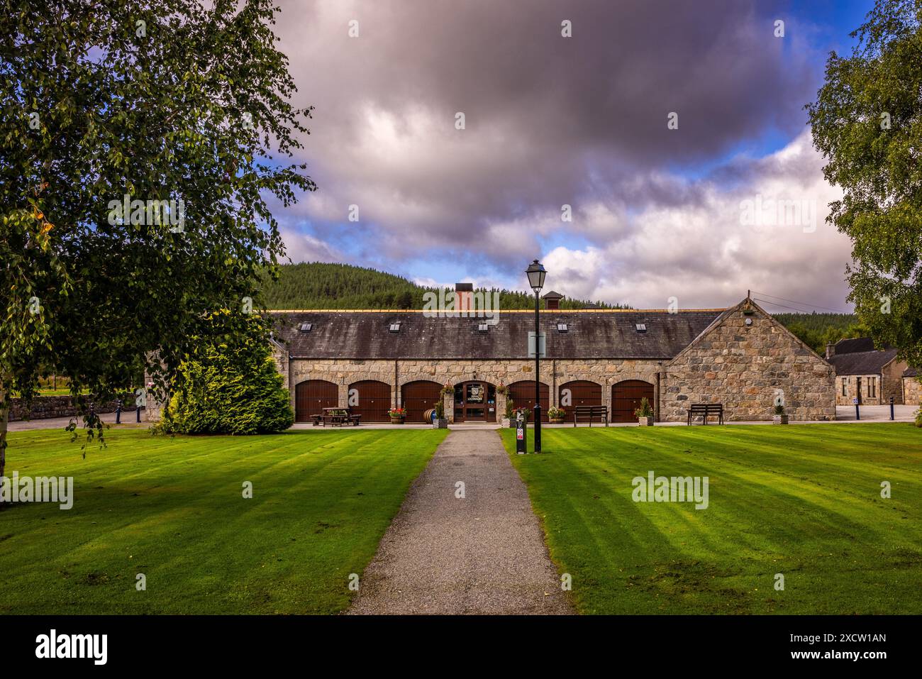 Visite d'une distillerie de whisky écossaise Banque D'Images