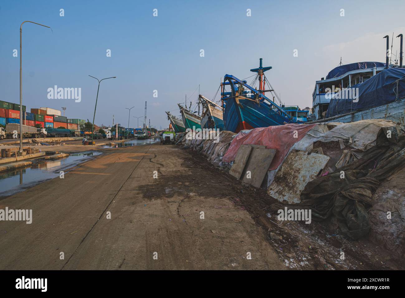Jakarta, Indonésie - 9 mai 2024. On pense que Port Sunda Kelapa existe depuis le Ve siècle. Banque D'Images