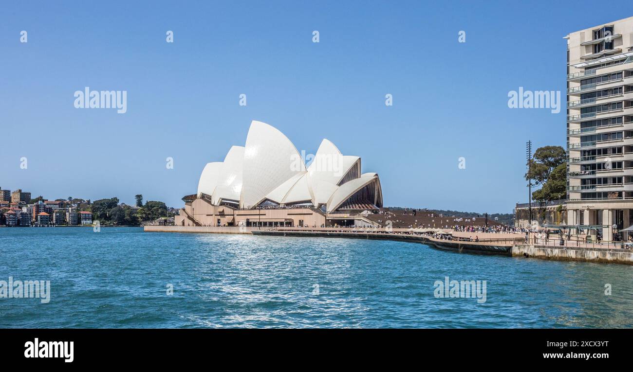 Opéra de Sydney à Bennelong point, Sydney Cove, Nouvelle-Galles du Sud, Australie Banque D'Images
