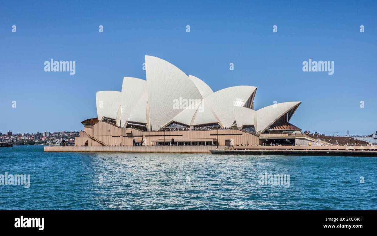 Opéra de Sydney à Bennelong point, Sydney Cove, Nouvelle-Galles du Sud, Australie Banque D'Images