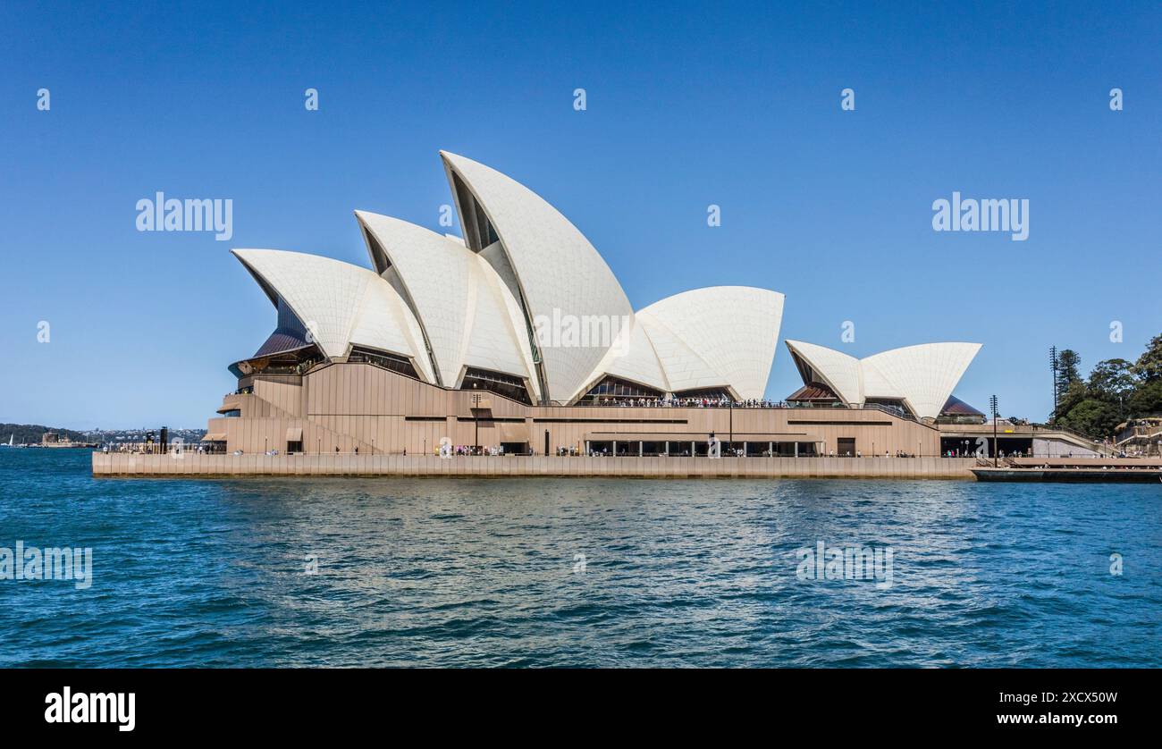 Opéra de Sydney à Bennelong point, Sydney Cove, Nouvelle-Galles du Sud, Australie Banque D'Images