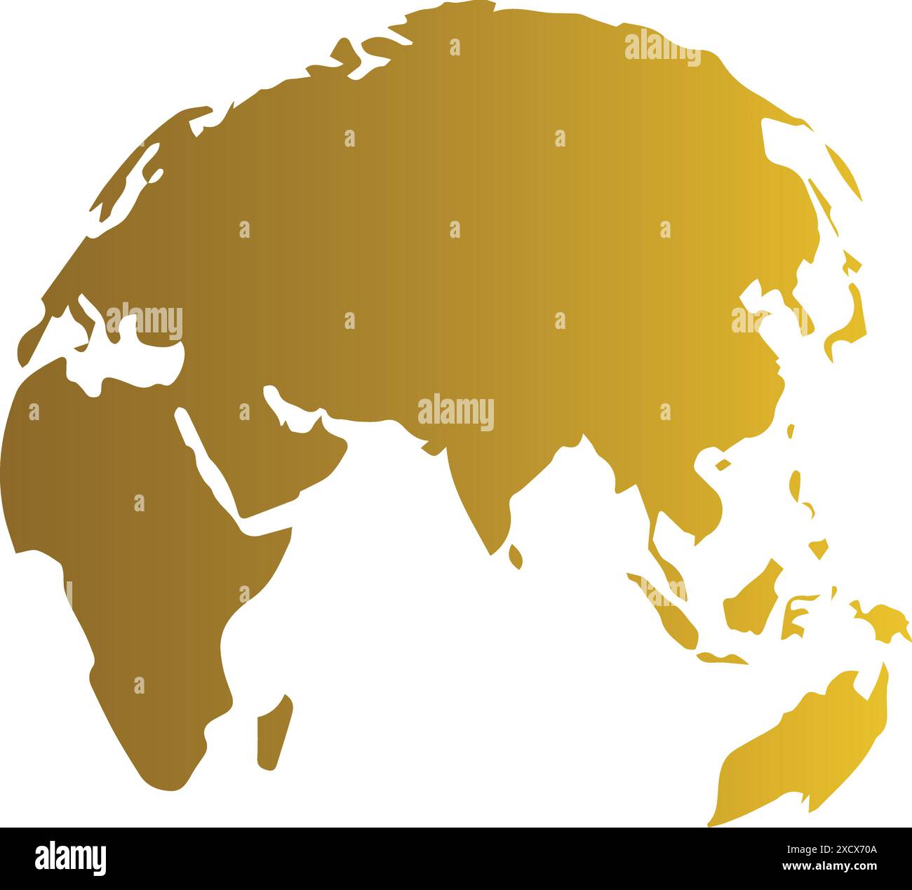 Une illustration d'une icône du monde doré, mettant en valeur un design élégant et élégant du globe pour représenter des thèmes mondiaux et des concepts internationaux Illustration de Vecteur