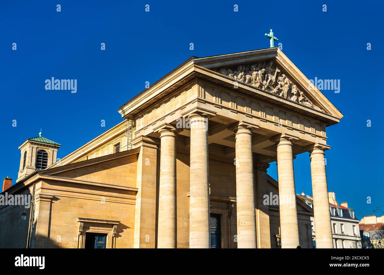 Église Saint Germain à Saint-Germain-en-Laye près de Paris dans les Yvelines, France Banque D'Images