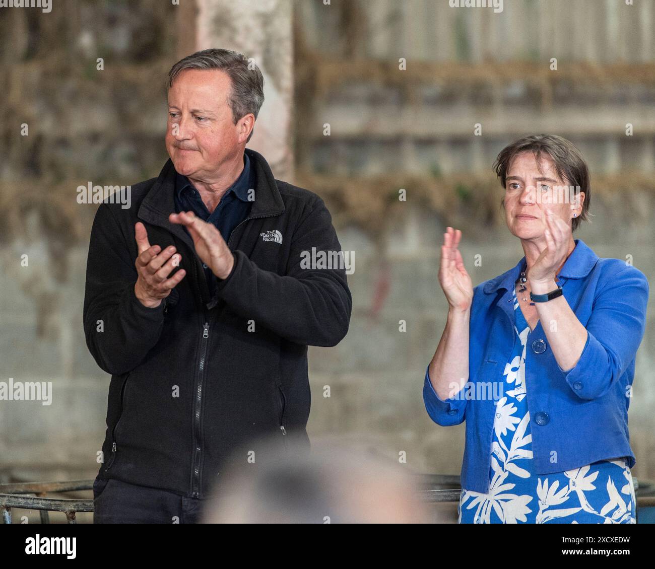 Lord Cameron et Selaine Saxby député Banque D'Images