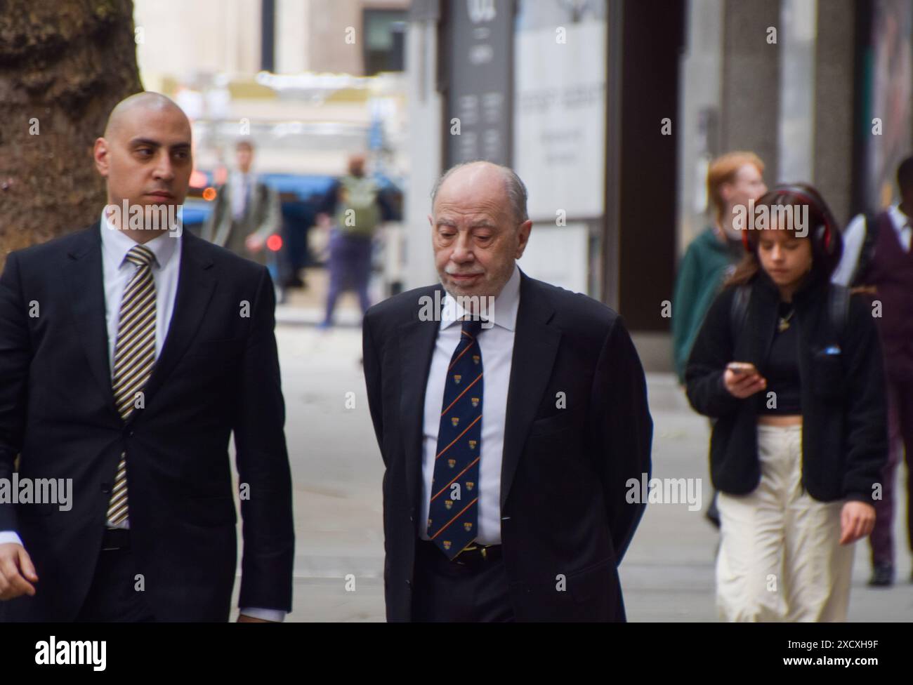 Londres, Angleterre, Royaume-Uni. 19 juin 2024. RICHARD CHRISTOU, ancien directeur général et président exécutif de Fujitsu services Holdings Plc, arrive à Aldwych House alors que l'enquête sur les services postaux Horizon IT se poursuit. (Crédit image : © Vuk Valcic/ZUMA Press Wire) USAGE ÉDITORIAL SEULEMENT! Non destiné à UN USAGE commercial ! Banque D'Images