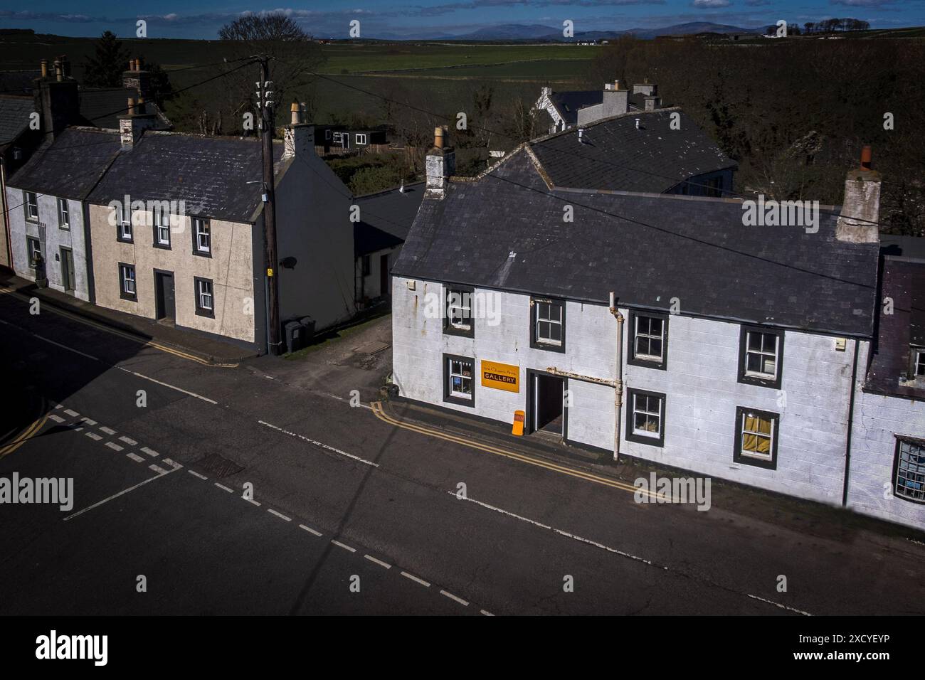 LES VIEILLES ARMES DE QUEENS DANS L'ÎLE DE WHITHORN, DUMFRIES ET GALLOWAY. ÉCOSSE Banque D'Images