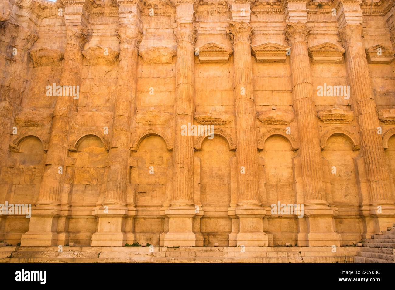 Liban, Baalbek, site archéologique Banque D'Images