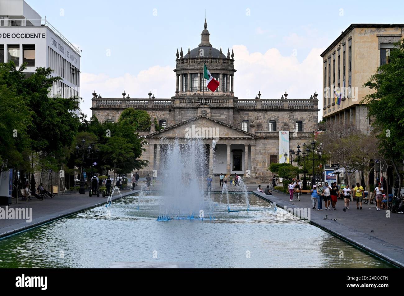 GUADALAJARA, JALISCO, MEXIQUE : ouvert en 1810, l'Hospicio Cabañas (Cabanas Hospice), également connu sous le nom de Museo Cabañas, était à l'origine un orphelinat et un hôpital. Banque D'Images