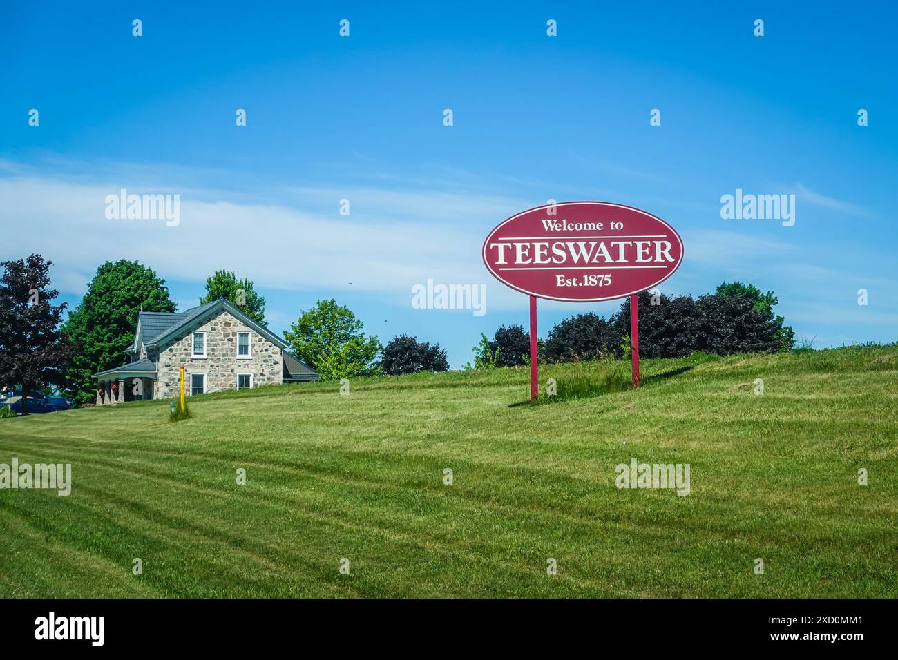Teeswater est une communauté de la municipalité de South Bruce, comté de Bruce, Ontario, Canada. Il est situé à 12 kilomètres à l'ouest de Mildmay, 16 kilomètres Banque D'Images