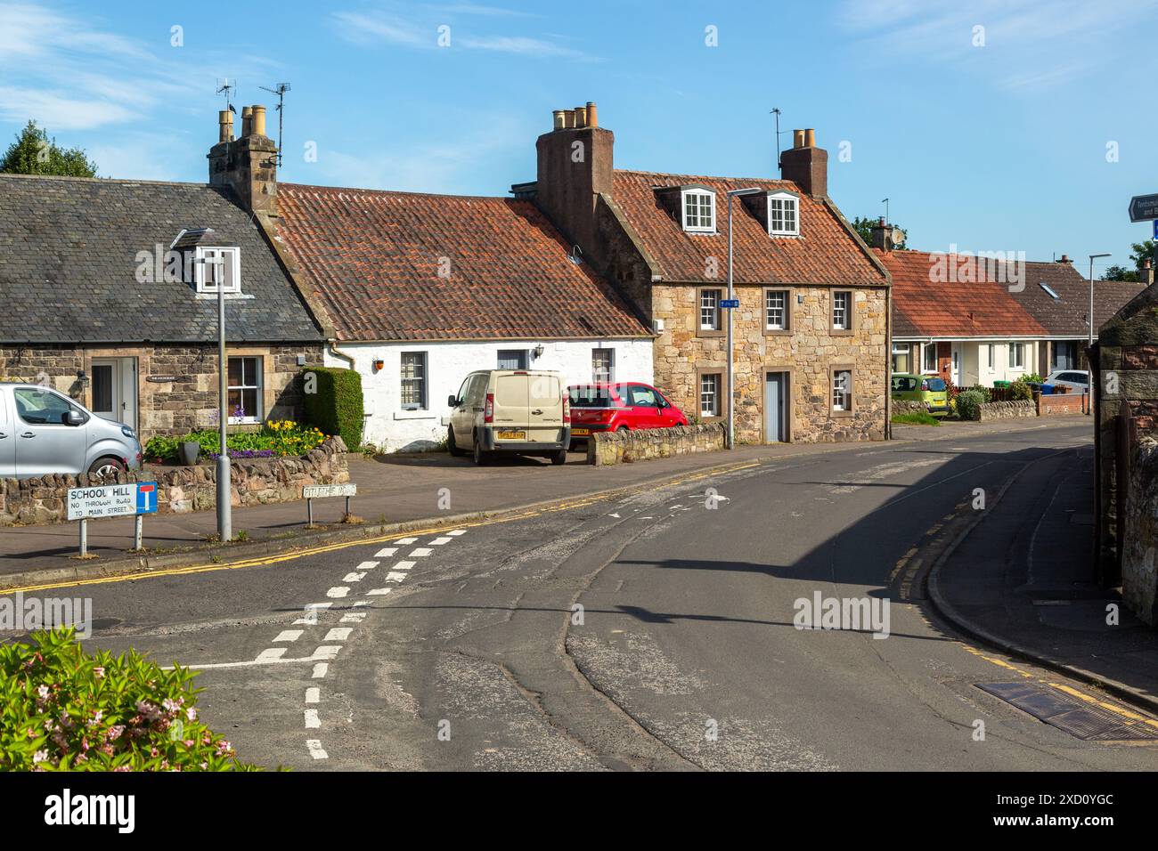 Village de Leuchars à Fife, en Écosse Banque D'Images