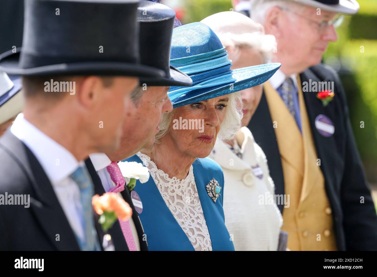 Ascot, Berkshire, Royaume-Uni. 19 juin 2024. La Reine et le Prince de Galles ont rejoint des milliers de personnes pour le deuxième jour de Royal Ascot. Crédit : Anfisa Polyushkevych/Alamy Live News Banque D'Images