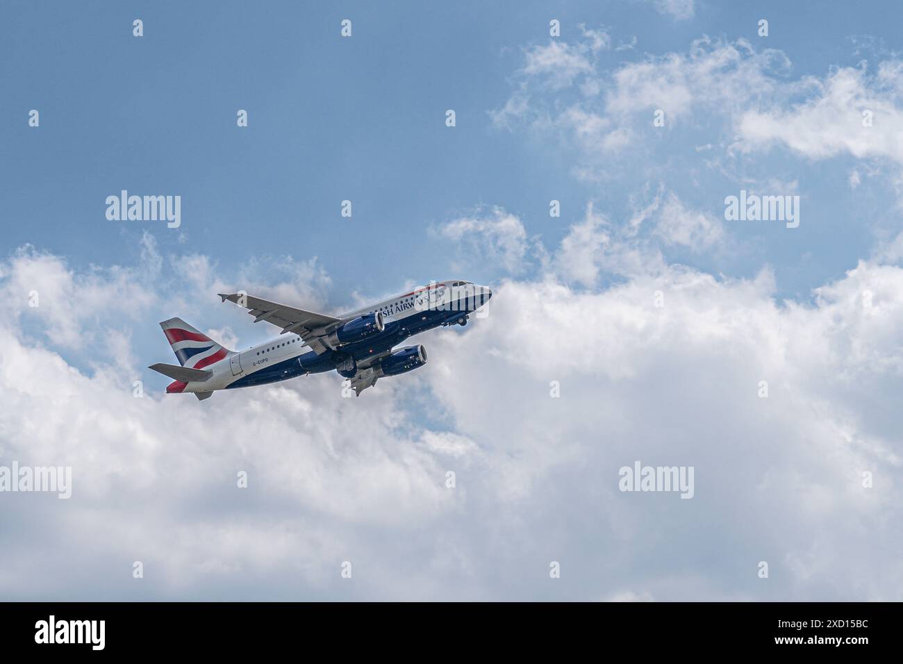Décollage de British Airways de Berlin, Allemagne Banque D'Images
