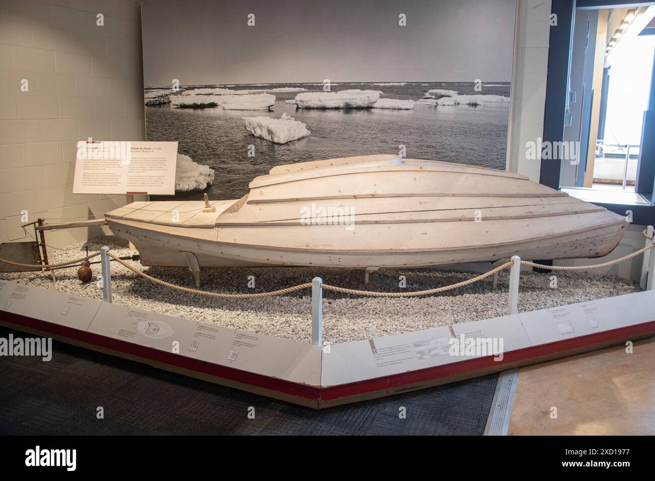 Bateau à oie au Musée maritime de l'Atlantique sur la promenade riveraine à Halifax, Nouvelle-Écosse, Canada Banque D'Images