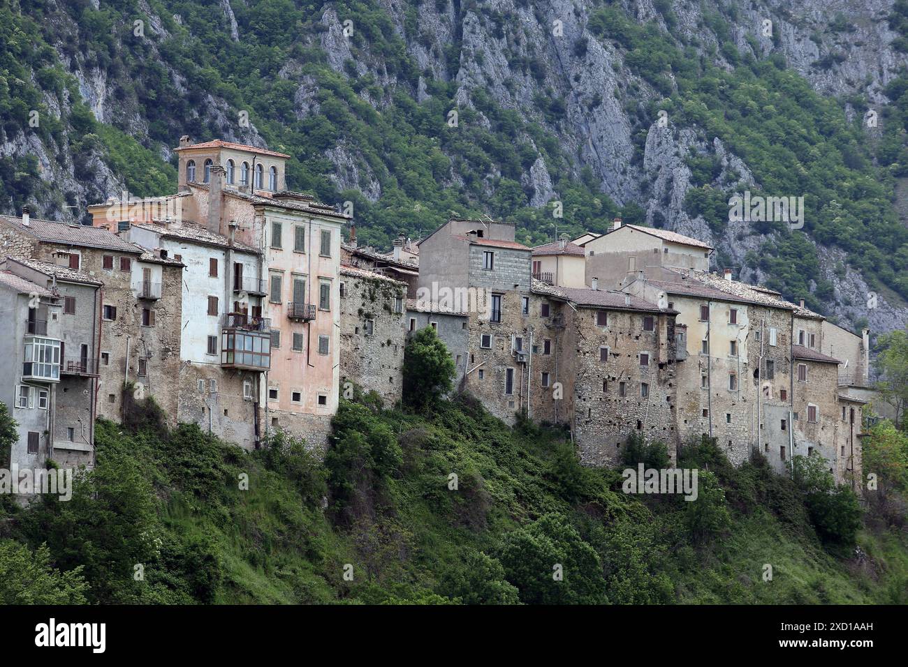 Castrovalva - Anversa degli Abruzzi - Abruzzes - Italie Banque D'Images