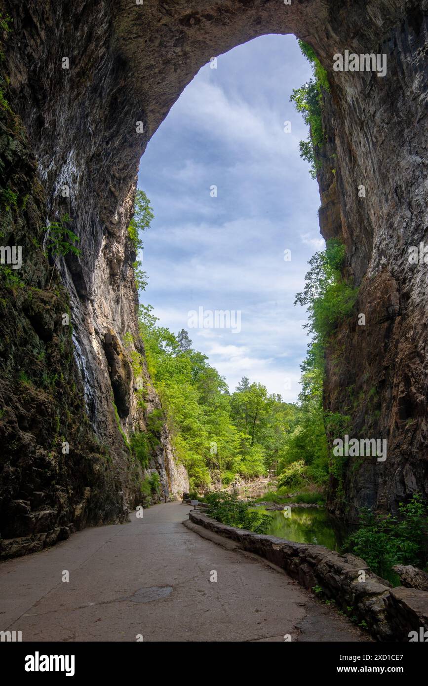 Parc national de Natural Bridge, Virginie. Banque D'Images