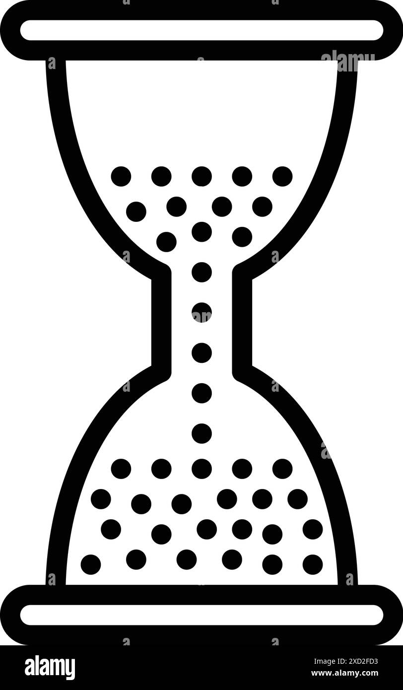 Icône pour Remain, sablier Illustration de Vecteur