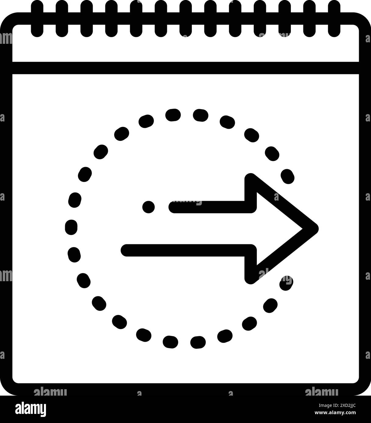Icône pour demain, jour avant Illustration de Vecteur