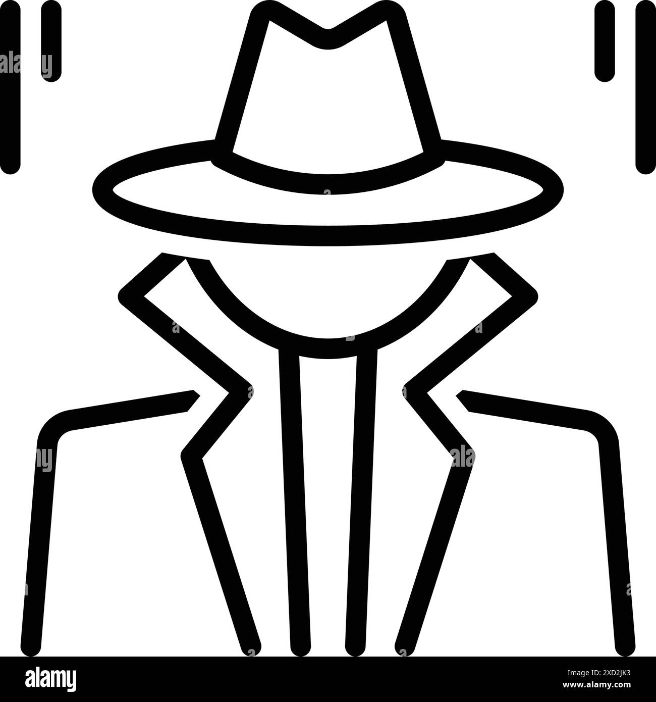 Icône pour enquêteur, détective Illustration de Vecteur