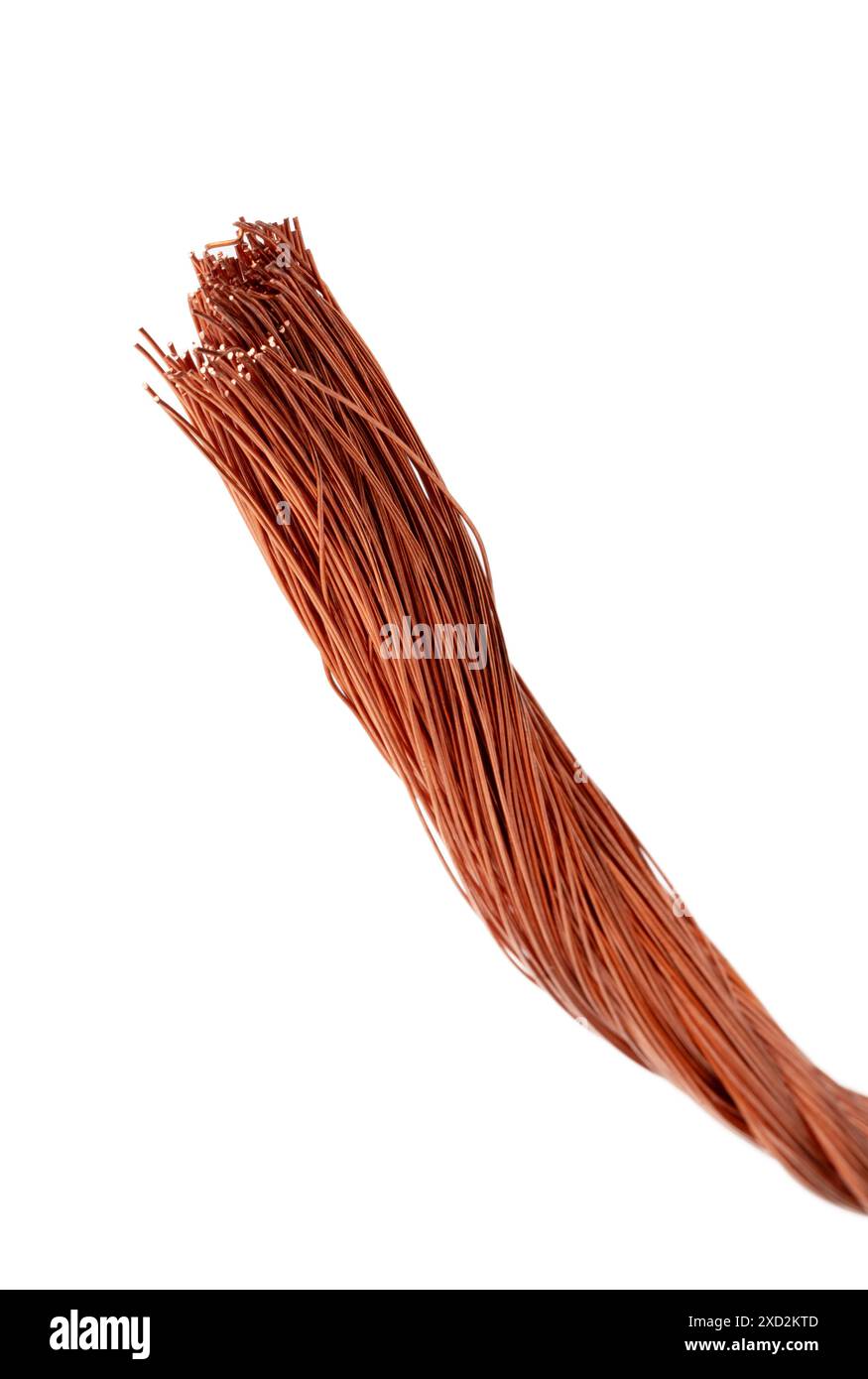Gros plan du fil de cuivre multibrins Banque D'Images
