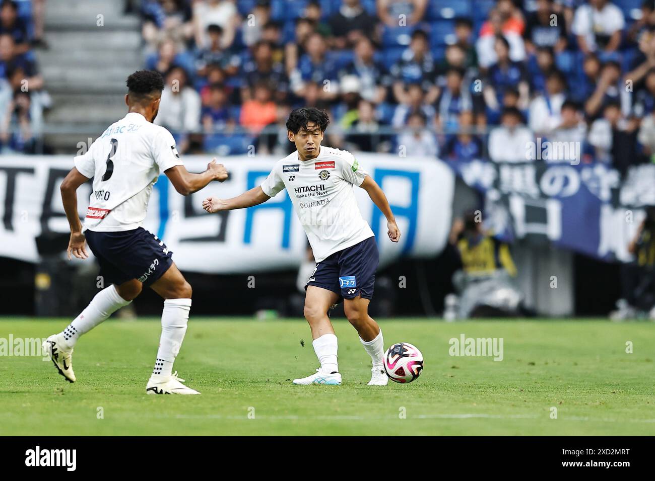 Suita, Japon. 16 juin 2024. Yuto Yamada (Reysol) Football/Football : Japonais '2024 Meiji Yasuda J1 League' match entre Gamba Osaka 2-1 Kashiwa Reysol au Panasonic Stadium Suita à Suita, Japon . Crédit : Mutsu Kawamori/AFLO/Alamy Live News Banque D'Images