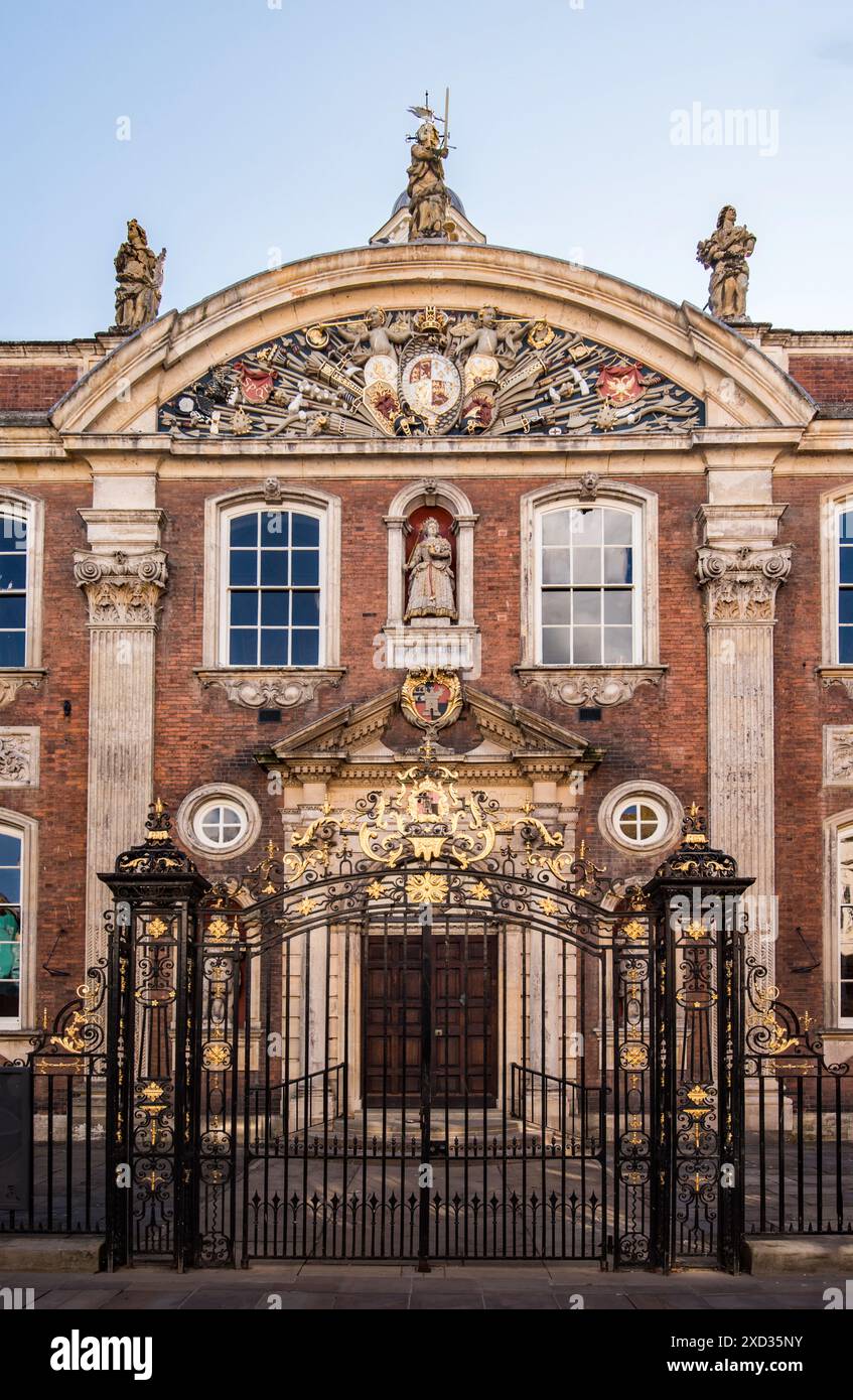 Le magnifique Guildhall de High St, Worcester, Worcestershire. Banque D'Images