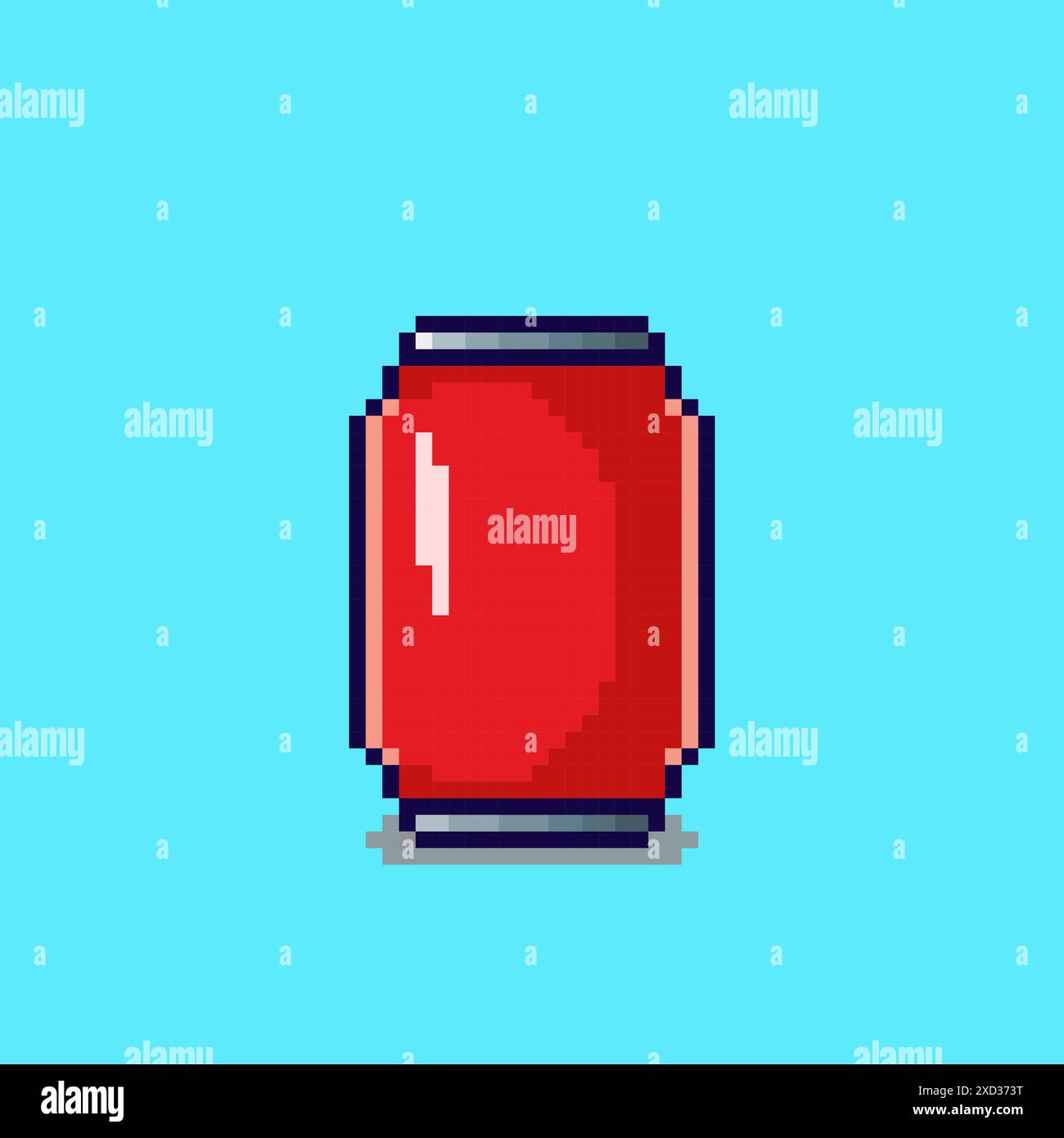 Illustration vectorielle de boisson gazeuse avec Pixel Art Design, parfait pour les conceptions à thème d'actifs de jeu Illustration de Vecteur