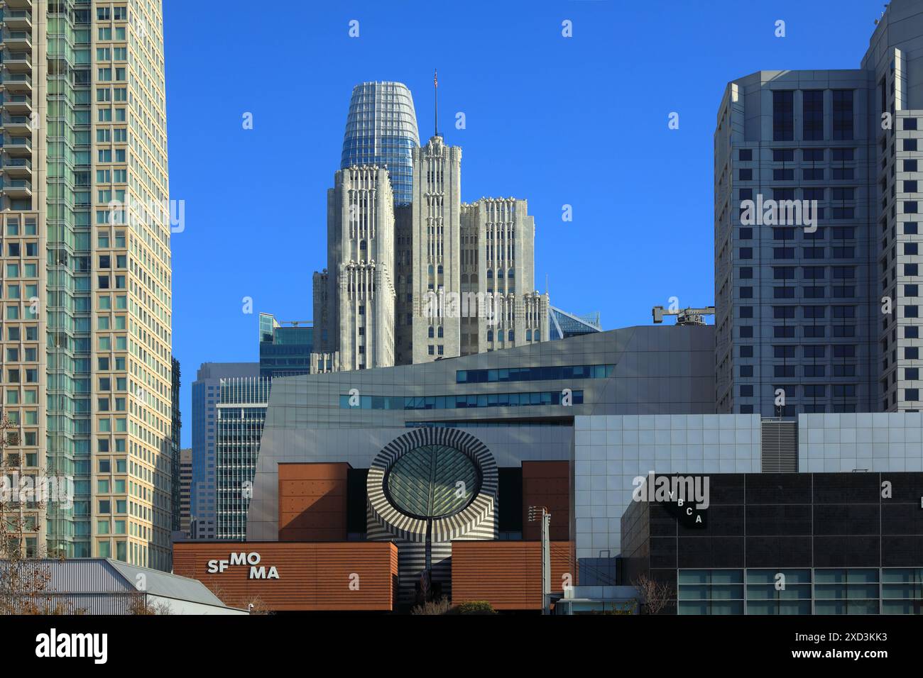 Géographie / voyage, États-Unis, Californie, San Francisco, Yerba Buena Garden, MOMA, musée de type moderne, AUTORISATION-DROITS-SUPPLÉMENTAIRES-INFO-NON-DISPONIBLE Banque D'Images