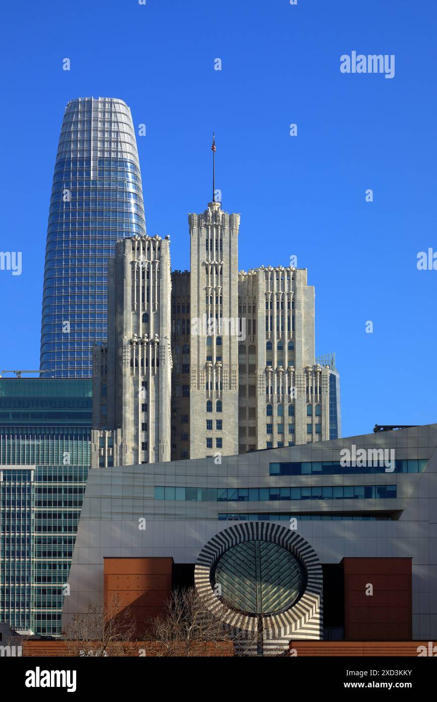 Géographie / voyage, États-Unis, Californie, San Francisco, Yerba Buena Garden, MOMA, musée de type moderne, AUTORISATION-DROITS-SUPPLÉMENTAIRES-INFO-NON-DISPONIBLE Banque D'Images