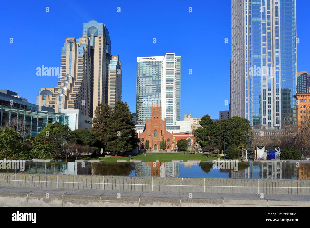Géographie / voyage, États-Unis, Californie, San Francisco, Yerba Buena Garden, SAN FRANCISCO, AUTORISATION-DROITS-SUPPLÉMENTAIRE-INFO-NON-DISPONIBLE Banque D'Images