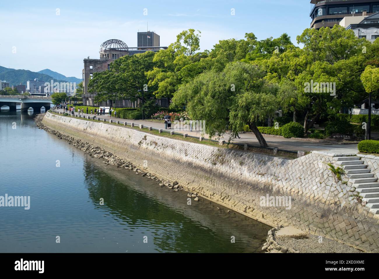 Rivière Motoyasu Hiroshima Japon Banque D'Images