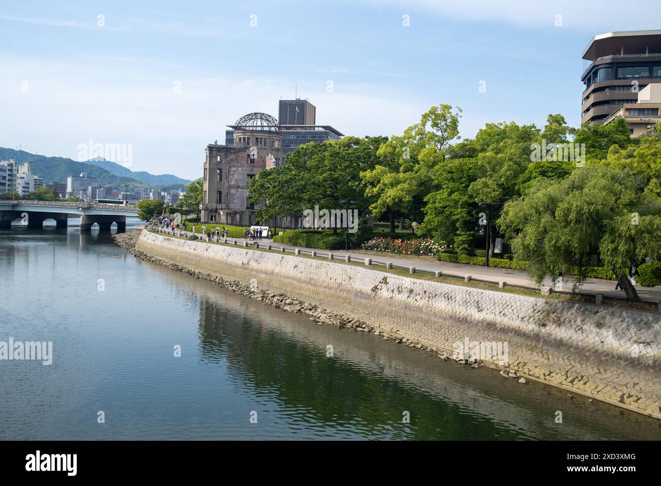 Rivière Motoyasu Hiroshima Japon Banque D'Images