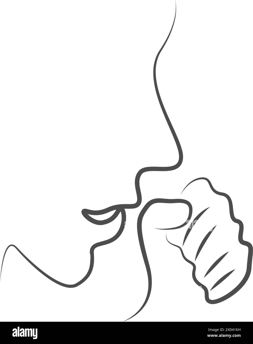 Illustration du modèle de conception d'icône de toux Illustration de Vecteur